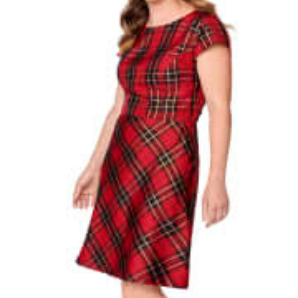 THE CHILDREN'S PLACE RED GOLD WOMEN NATCHING RED GOLD DRESS HOLIDAY CHRISTMAS 12